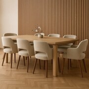 Krzesło tapicerowane MERCY SUPREME – tkanina HEVRE, Pocket Spring, premium ATREVE – personalizowane krzesła i hokery, polska produkcja