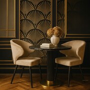 Designerskie krzesło do jadalni Ankara jasny beż ATREVE – personalizowane krzesła i hokery, polska produkcja