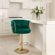 Hoker ROSSE PUMP GLAMOUR regulowany - obrotowy, velvet zielony