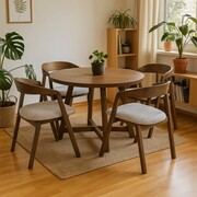 Krzesło drewniane HUGO – personalizowane, tapicerowane tkaniną HEVRE