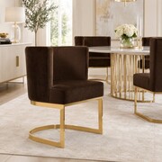 Krzesło VEGAS – kubełkowe glamour premium, tkanina BLUVEL, metalowa podstawa ATREVE – personalizowane krzesła i hokery, polska produkcja