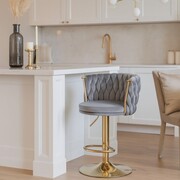 Hoker ROSSE PUMP GLAMOUR regulowany - obrotowy, velvet szary