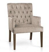 Fotel tapicerowany ZARA kolor beżowy ATREVE – personalizowane krzesła i hokery, polska produkcja