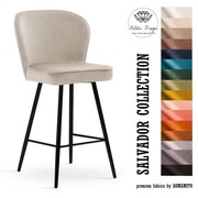 Hoker - krzesło barowe AINE 60 tkaniny z grupy 2 ATREVE – personalizowane krzesła i hokery, polska produkcja