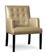 Fotel tapicerowany MARCELO kolor złoty ATREVE – personalizowane krzesła i hokery, polska produkcja