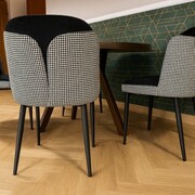 Krzesło BEETLE – modern classic, tkanina Salvador, czarne nogi ATREVE – personalizowane krzesła i hokery, polska produkcja