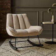 Fotel bujany AMY VELVET kolor beżowy Furnitex