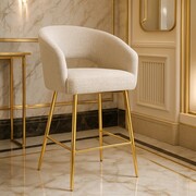 Hoker Ines Supreme GLAMOUR M — tkanina SALVADOR (welur) ATREVE – personalizowane krzesła i hokery, polska produkcja