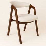 Krzesło dębowe ELIN – tapicerowane RAVEN, sztaplowane