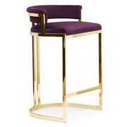 Hoker - krzesło barowe VEGAS 78 noga złota tkaniny z grupy 1 Atreve