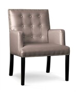 Fotel tapicerowany MARCELO kolor brązowy ATREVE – personalizowane krzesła i hokery, polska produkcja