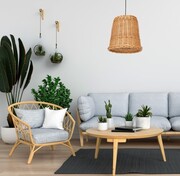 Lampa wisząca wiklinowa VIMINI NATURAL WOOD MILAGRO