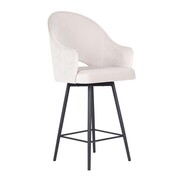 Obrotowy hoker tapicerowany VELVET 60 wybór tkaniny