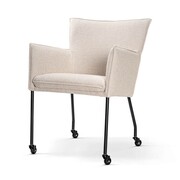 Krzesło do jadalni Cascada na kółkach tkaniny z grupy 3 ATREVE – personalizowane krzesła i hokery, polska produkcja