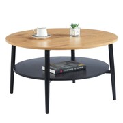 Stolik kawowy JUNE L14-FX (80) z półką – nowoczesny design i funkcjonalność