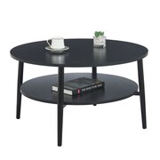 Stolik kawowy okrągły JUNE L14-FX (80) czarny