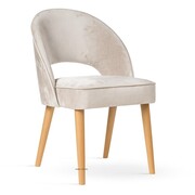 Krzesło tapicerowane PONTE SUPREME, bukowe nogi, sprężyny kieszeniowe ATREVE – personalizowane krzesła i hokery, polska produkcja