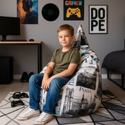 Worek pufa sako PARIS XL – nowoczesna pufa do siedzenia 250 l