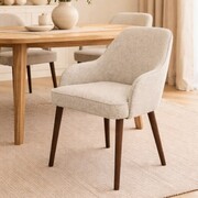 Krzesło AURA – tapicerowane krzesło do jadalni z bukowymi nogami, polska produkcja Sonhar