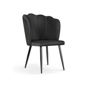 Krzesło tapicerowane HILTON kolor czarny ATREVE – personalizowane krzesła i hokery, polska produkcja