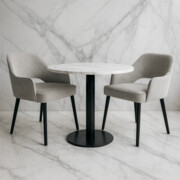 Krzesło tapicerowane MERCY PLUS — drewniane nogi (buk), tkanina ALTA ATREVE – personalizowane krzesła i hokery, polska produkcja