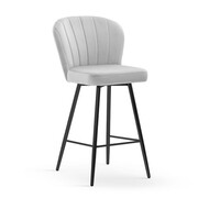 Hoker - krzesło barowe Shelly 60 kolor srebrny Atreve