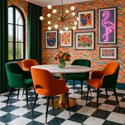 Krzesło tapicerowane MERCY – z podłokietnikami, tkanina Bluvel ATREVE – personalizowane krzesła i hokery, polska produkcja