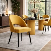 Krzesło tapicerowane PONTE PLUS, kolor miodowy ATREVE – personalizowane krzesła i hokery, polska produkcja