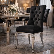 Krzesło LORD GLAMOUR – pikowane krzesło glamour premium ze sprężyną falistą ATREVE – personalizowane krzesła i hokery, polska produkcja