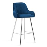 Krzesło barowe - hoker Tulip rozmiar L kolor niebieski ATREVE – personalizowane krzesła i hokery, polska produkcja
