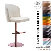 Hoker tapicerowany BEETLE PUMP tkaniny DELUXE ATREVE – personalizowane krzesła i hokery, polska produkcja