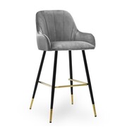 Hoker krzesło barowe Tulip rozmiar M tkaniny z grupy 3 ATREVE – personalizowane krzesła i hokery, polska produkcja