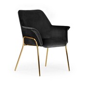 Krzesło tapicerowane Margot kolor czarny Atreve