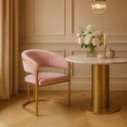 Krzesło MARCILLE 2 – tkanina Ikoo (Glam), glamour / art déco ATREVE – personalizowane krzesła i hokery, polska produkcja