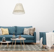 Lampa wisząca wiklinowa VIMINI kolor biały MILAGRO