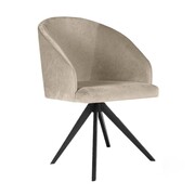 Krzesło tapicerowane KORFU TWIST kolor jasny beż ATREVE – personalizowane krzesła i hokery, polska produkcja