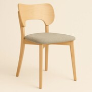 Krzesło drewniane TALIA – tapicerowane tkaniną Hevre