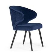 Designerskie krzesło do jadalni Ankara kolor granatowy ATREVE – personalizowane krzesła i hokery, polska produkcja