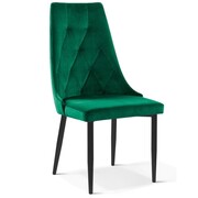 Krzesło tapicerowane CAREN II M kolor zielony Atreve