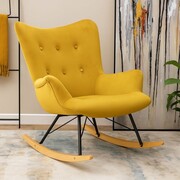 Fotel bujany Angel Rocker kolor miodowy ATREVE – personalizowane krzesła i hokery, polska produkcja