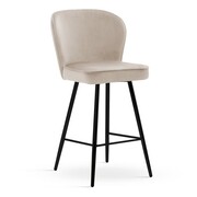 Hoker - krzesło barowe AINE 60 kolor beżowy ATREVE – personalizowane krzesła i hokery, polska produkcja