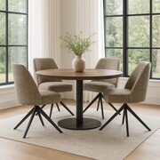 Krzesło BOSFOR SUPREME – obrotowe 360° z auto-return, tkanina COCO (oryginalna struktura) ATREVE – personalizowane krzesła i hokery, polska produkcja