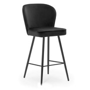 Hoker - krzesło barowe AINE 60 kolor czarny Atreve