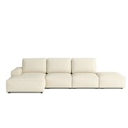 Sofa sztruksowa FRIDAY 4 osobowa z pufem