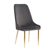 Krzesło tapicerowane OLIVIER VELVET kolor szary Atreve