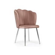 Krzesło tapicerowane HILTON kolor brudny róż ATREVE – personalizowane krzesła i hokery, polska produkcja