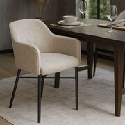 Krzesło loft MALAGA HEVRE – kubełek z podłokietnikami na metalowych nogach ATREVE – personalizowane krzesła i hokery, polska produkcja