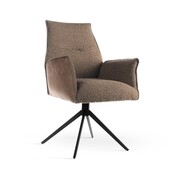 Kubełkowe krzesło obrotowe Sophia kolor truflowy ATREVE – personalizowane krzesła i hokery, polska produkcja