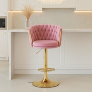 Hoker ROSSE PUMP GLAMOUR regulowany - obrotowy, velvet różowy