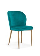 Tapicerowane krzesło do jadalni Aine kolor turkusowy Atreve